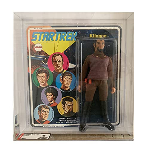 Vintage Star Trek 1976 The Original Series Mego Corporation 8 Inch Klingon  Action Figure On Original Card - AFA Graded In Case