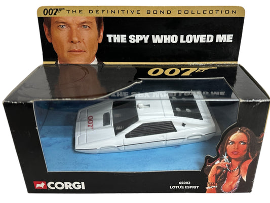 Vintage 2000 Corgi James Bond 007 The Definitive Collection - The Spy Who Loved Me - Lotus Esprit Underwater 1:36 Scale Die-Cast Car Vehicle Replica Model No. 65002 - Brand New Shop Stock Room Find