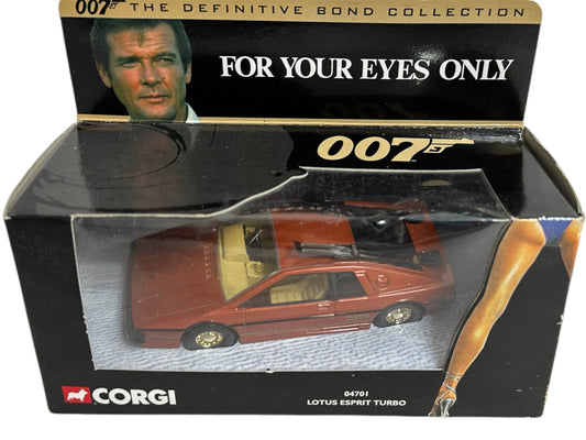 Vintage 2000 Corgi James Bond 007 For Your Eyes Only - The Definitive Bond Collection - Limited Edition Lotus Esprit Tubo 1:36 Scale Die-Cast Model Car Vehicle No. 04701 - Shop Stock Room Find