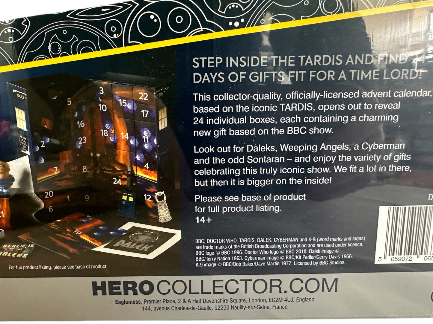 Hero Collectors 2018 Doctor Dr Who The Tardis 24 Day Advent Calendar For Christmas - Factory Sealed Shop Stock Room Find