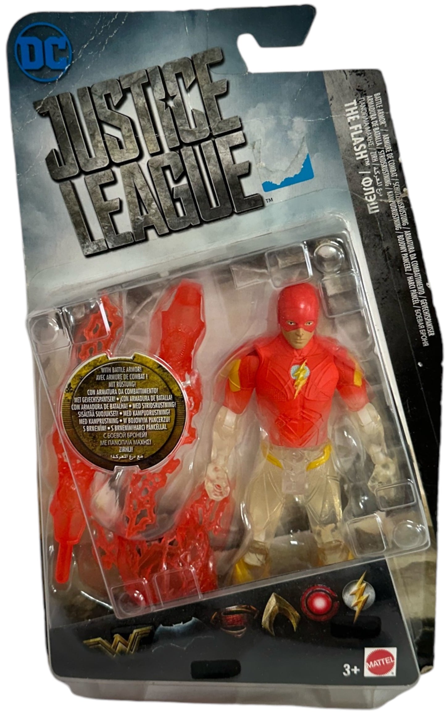 DDC Comics Mattel 2017 Justice League Highly Detailed Battle Armor The Flash 6 Inch Action Figure - Factory Sealed Shop Stock Room Find