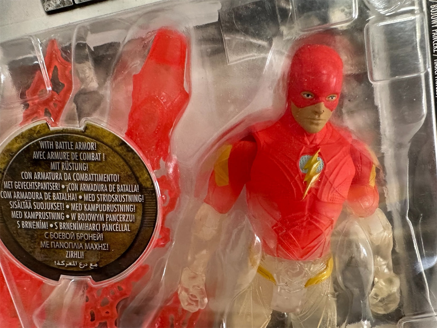 DDC Comics Mattel 2017 Justice League Highly Detailed Battle Armor The Flash 6 Inch Action Figure - Factory Sealed Shop Stock Room Find