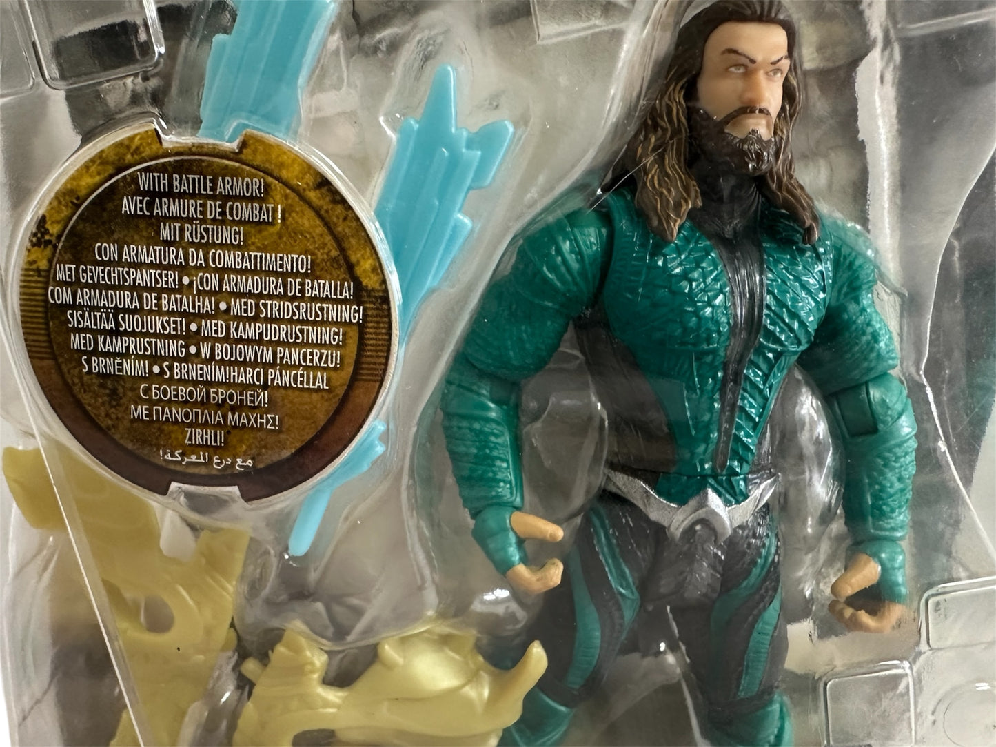 DC Comics Mattel 2017 Justice League Highly Detailed Battle Armor Aquaman 6 Inch Action Figure -Asda/Wallmart Exclusive - Factory Sealed Shop Stock Room Find