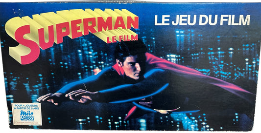 Vintage Jeux De Societe 1979 Superman The Film Board Game - Based On The Movie Starring Christopher Reeve - Fantastic Condition - Complete In The Original Box