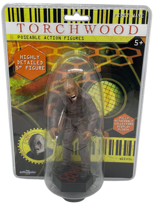 Vintage 2006 Dr Who Spin Off - Torchwood Weevil Highly Detailed Poseable Action Figure With Detachable Display Plinth - Brand New Factory Sealed Shop Stock Room Find