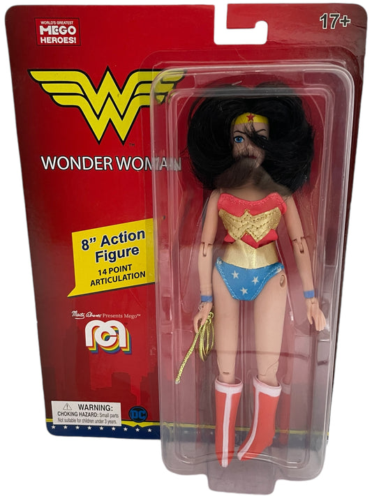 Marty Abrams Presents Mego Corporation Wonder Women 8 Inch Fully Articulated Action Figure - Brand New Factory Sealed