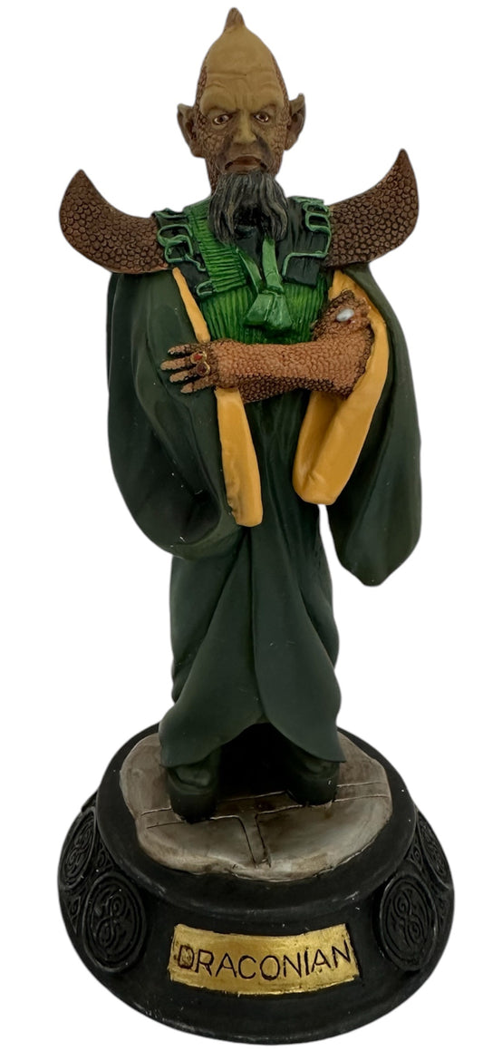 Vintage 1995 Product Enterprise Doctor Dr Who The Classic Moments Collection - The Draconian 7 Inch Figure Master Sculpted Hand Painted Statue Limited Edition - Shop Stock Room Find