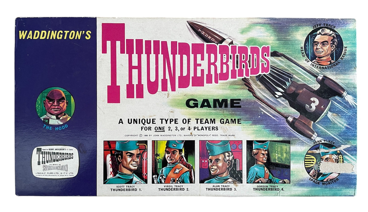 Vintage Waddingtons 1966 Gerry Andersons Thunderbirds The Board Game - Fantastic Condition 100% Complete - In The Original Box