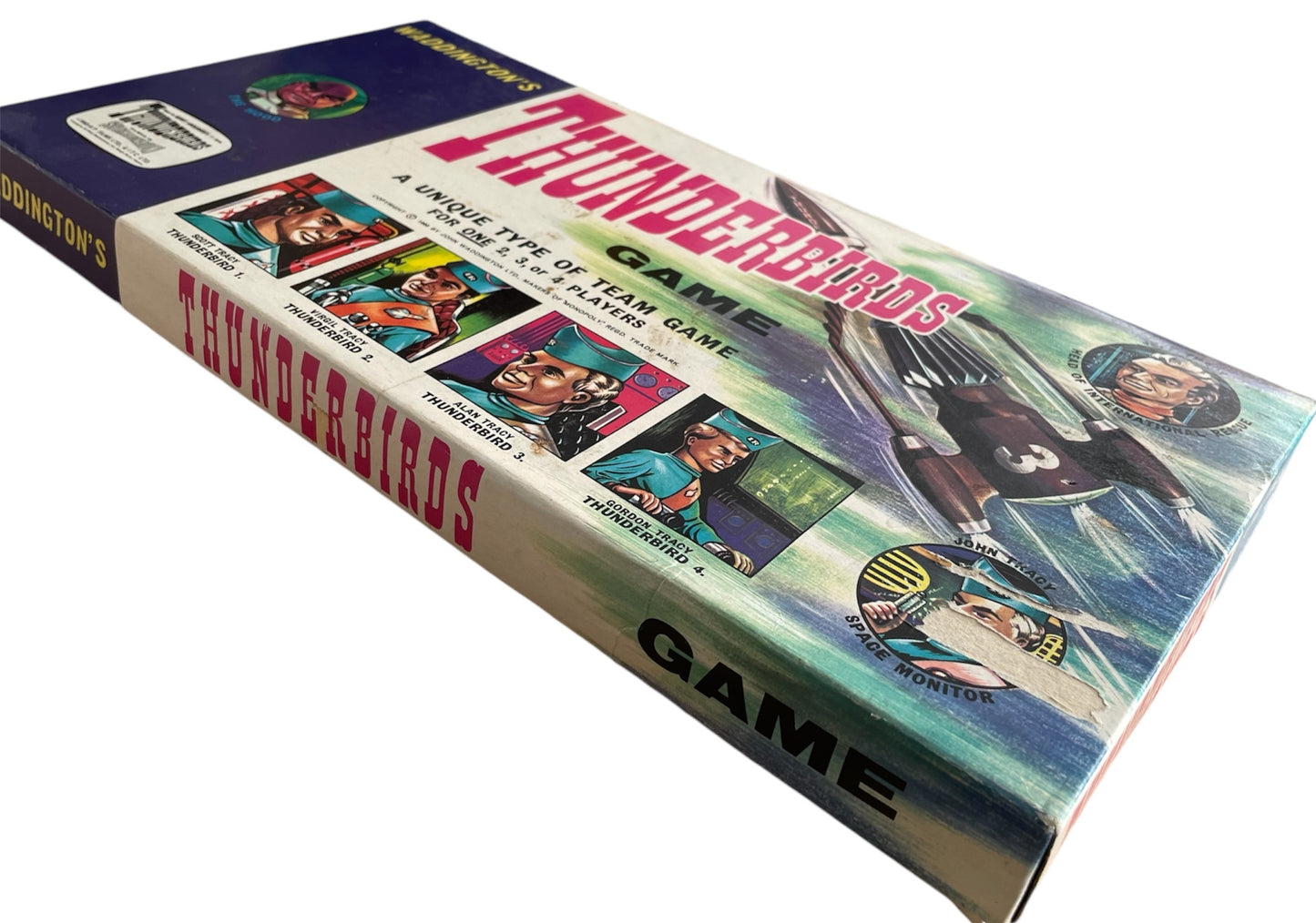 Vintage Waddingtons 1966 Gerry Andersons Thunderbirds The Board Game - Fantastic Condition 100% Complete - In The Original Box