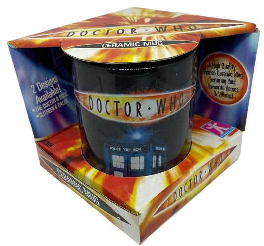 Vintage Character 2004 Doctor Dr Who The Tardis, Rose And The Doctor Ceramic Mug - Shop Stock Room Find