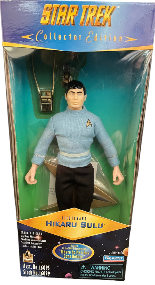 Vintage Playmates 1996 Star Trek The Original Series 30th Anniversary Collector Edition - 9 Inch Lieutenant Hikaru Sulu Action Figure - Brand New Factory Sealed Shop Stock Room Find