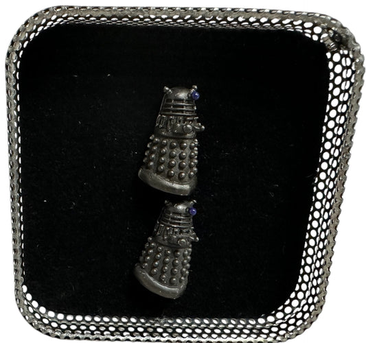 Vintage Mag Mouch 2008 Doctor Dr Who - The Black Dalek Cufflinks Set In Presentation Box - Shop Stock Room Fin