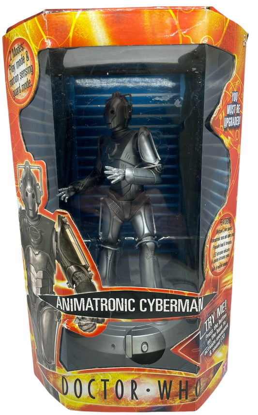 Vintage Characters 2006 Doctor Dr Who 10 Inch Animatronic Cyberman Highly Detailed Electronic Figure - Factory Sealed Shop Stock Room Find