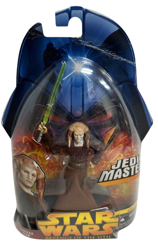 Vintage 2005 Star Wars Revenge Of The Sith Jedi Master Saesee Tiin Action Figure - Brand New Factory Sealed Shop Stock Room Find.