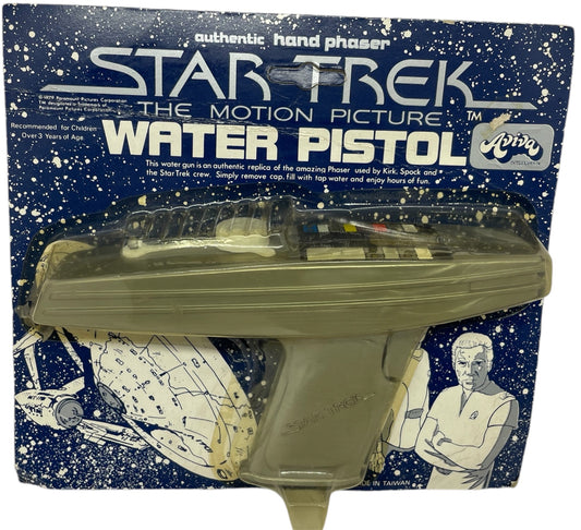 Vintage 1979 Aviva Enterprise - Star Trek The Motion Picture Hand Phaser Water Pistol - Factory Sealed Shop Stock Room Find