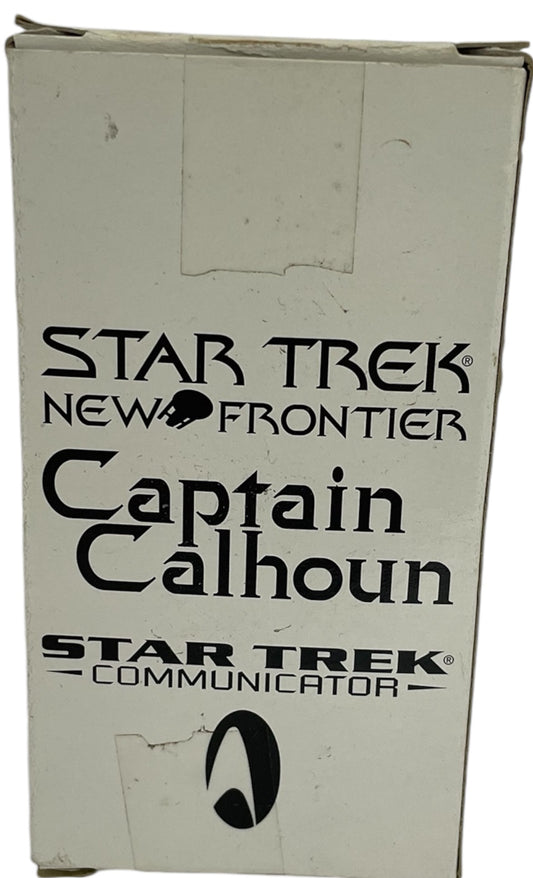 Vintage Playmates 1998 Star Trek New Frontier Wizard ToyFare Exclusive Communicator Collectors Edition - Captain Calhoun Action Figure - Mint In Box