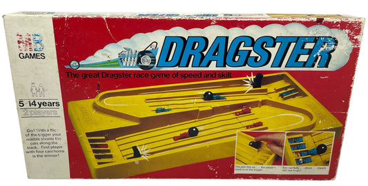 Vintage MB 1976 Dragster - The Great Dragster Race Game Of Speed And Skill - Fantastic Condition - Fully Complete - In The Original Box