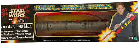 Vintage 1999 Star Wars Episode 1 The Phanton Menace Darth Maul Electronic Double Bladed Lightsaber With Lights And Sounds - Shop Stock Room Find