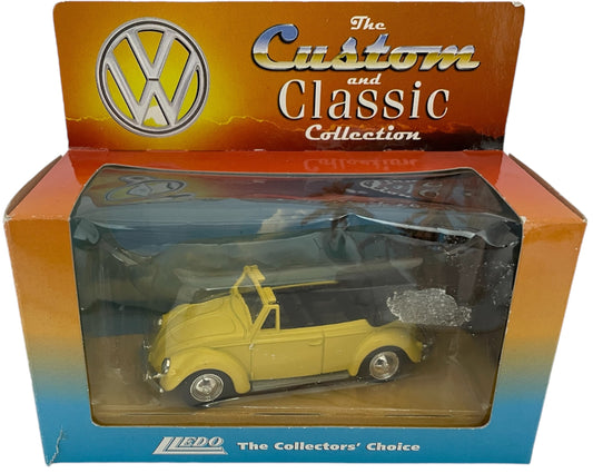 Vintage 1999 Lledo The Custom And Classic Collection VW Beatle Convertible Diecast Replica Model Vehicle - New In Box - Shop Stock Room Find