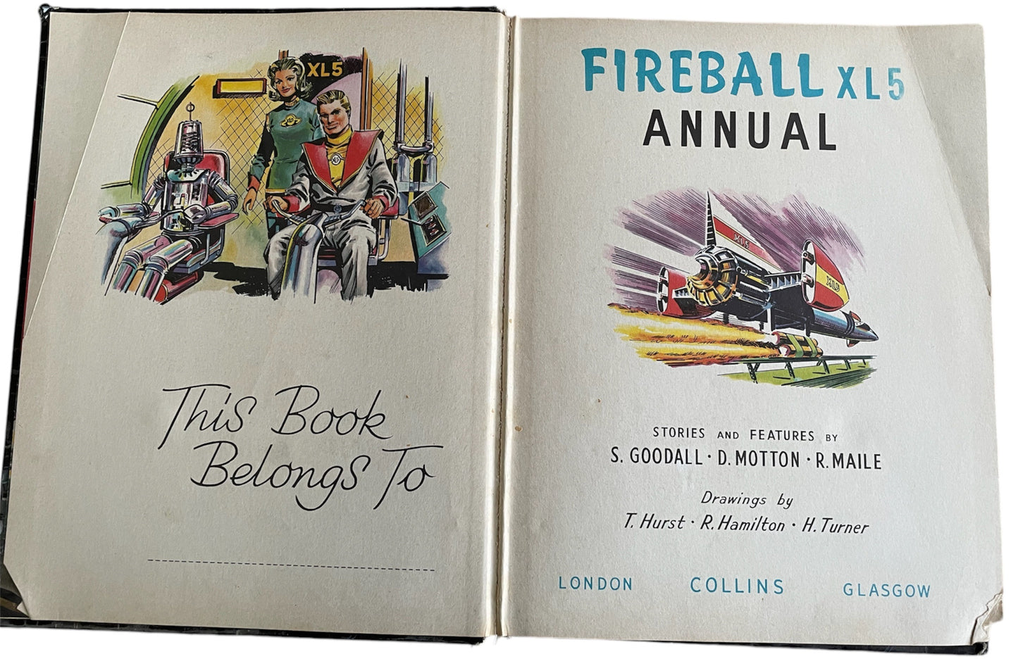 Vintage Gerry Andersons Fireball XL5 Annual 1966