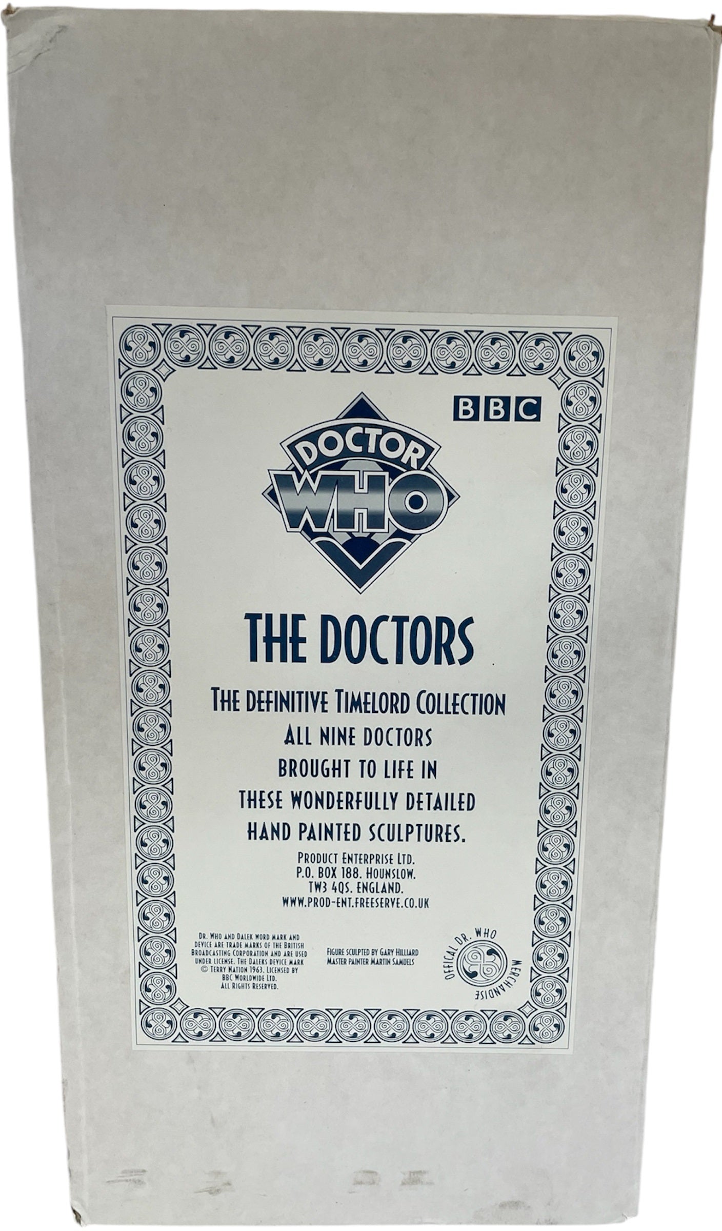 Vintage 1996 Product Enterprise Dr Who The Time Lord Collection Doctor Number 2 Patrick Troughton 12" Figure Master Sculpted Statue Limited Edition - Shop Stock Room Find.