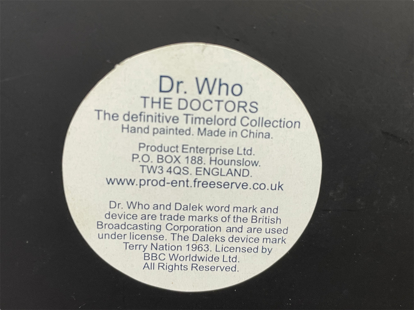 Vintage 1996 Product Enterprise Dr Who The Time Lord Collection Doctor Number 2 Patrick Troughton 12" Figure Master Sculpted Statue Limited Edition - Shop Stock Room Find.