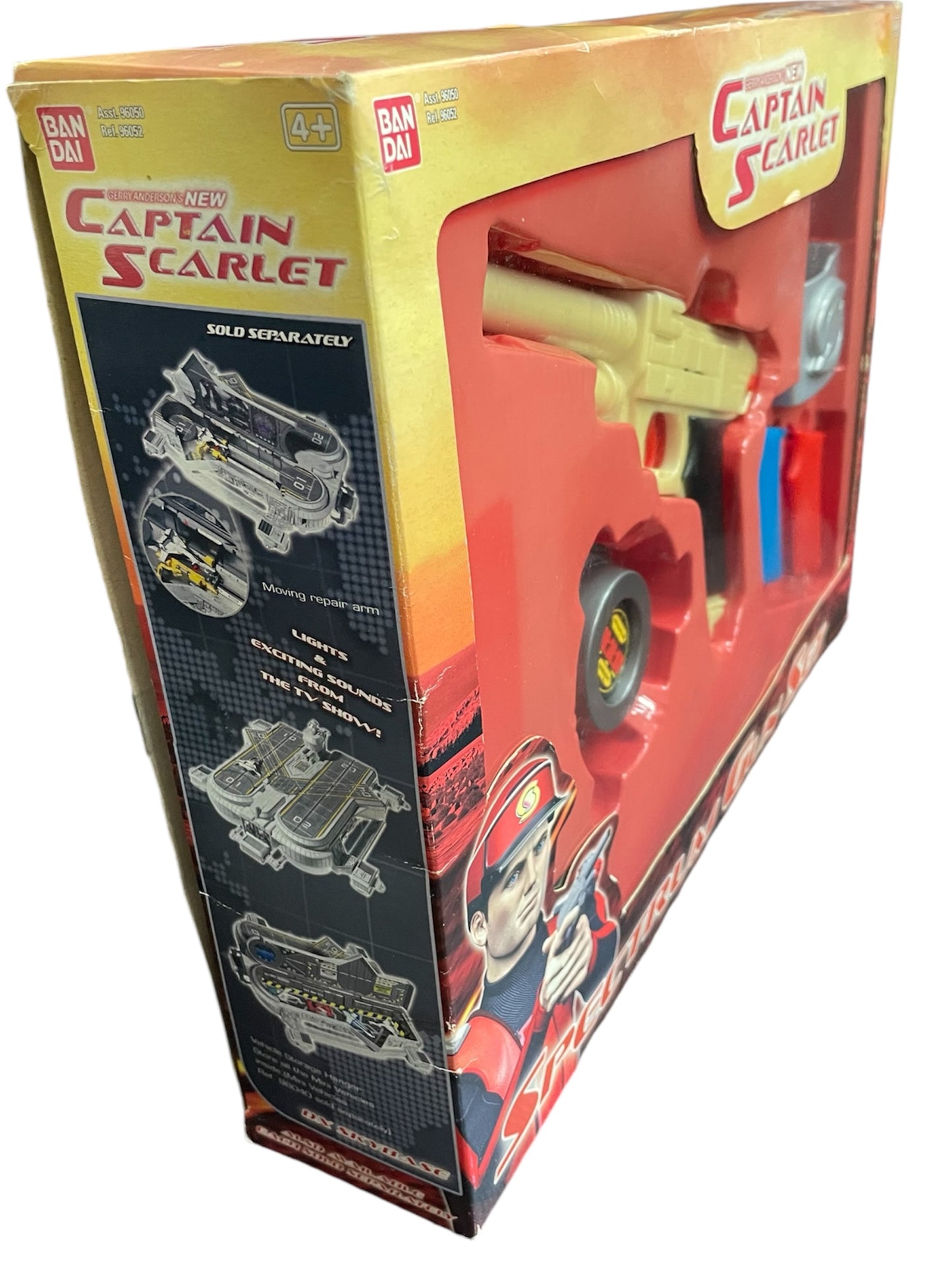 Vintage Bandai 2005 Gerry Andersons New Captain Scarlet Spectrum Gun Set - Complete And Fully Working In The Original Box - Former Shop Display Set