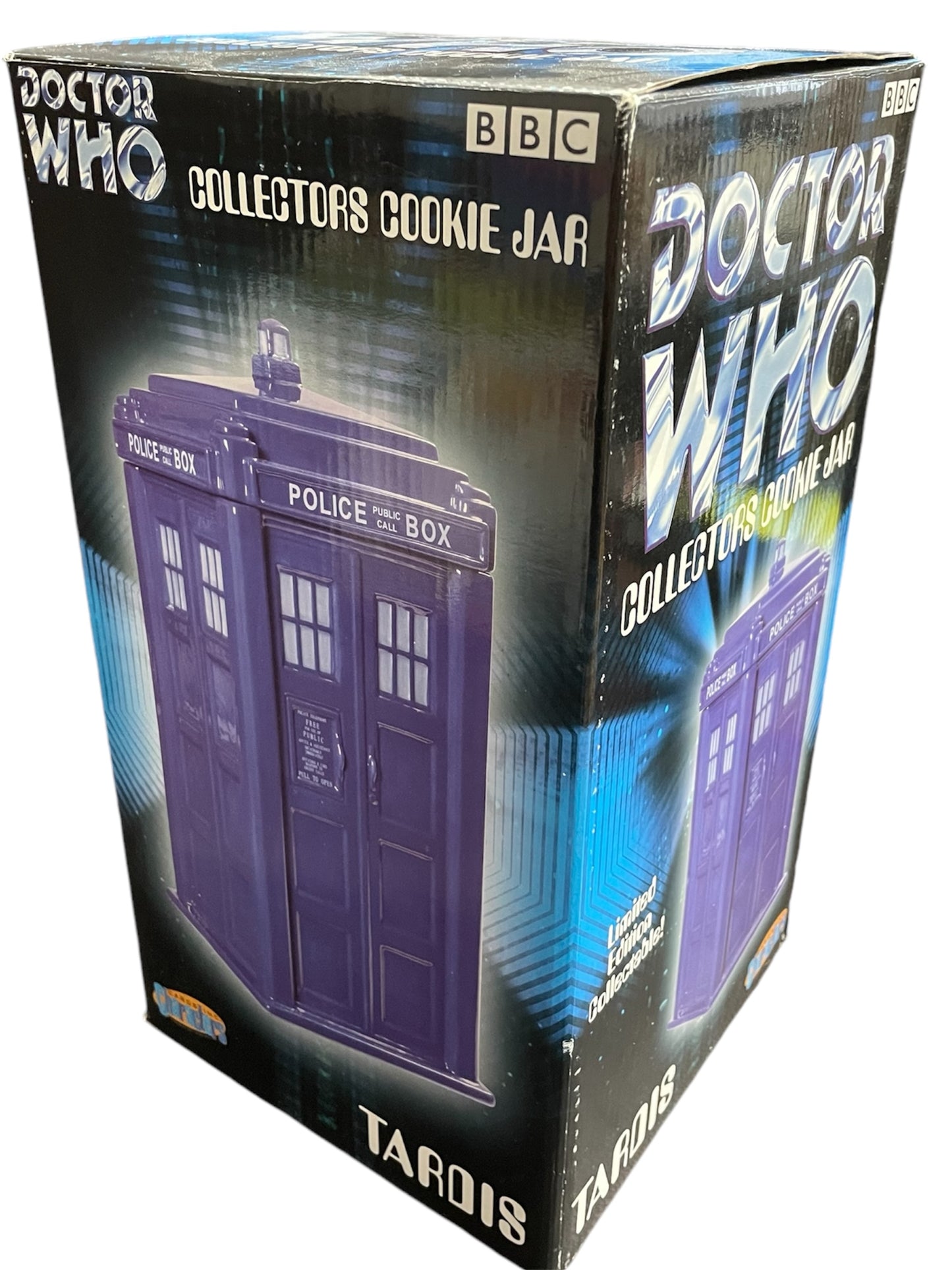 Vintage Cards Inc 1996 Doctor Dr Who - Collectors Limited Edition Ceramic Tardis Cookie Jar - Brand New Shop Stock Room Find