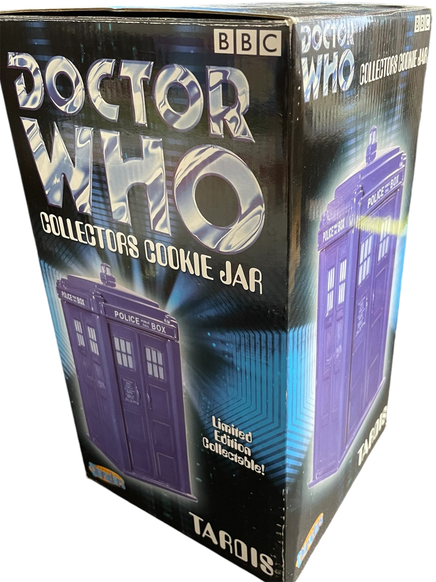 Vintage Cards Inc 1996 Doctor Dr Who - Collectors Limited Edition Ceramic Tardis Cookie Jar - Brand New Shop Stock Room Find