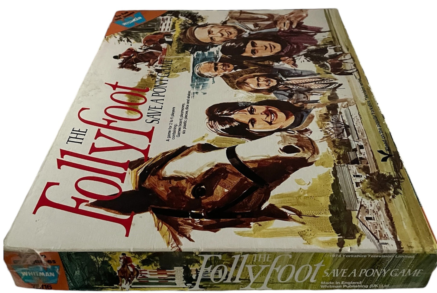 Vintage Whitman 1974 - The Follyfoot Save A Pony Board Game - Based On The Highly Popular Television Program - Very Good Condition and Complete In The Original Box