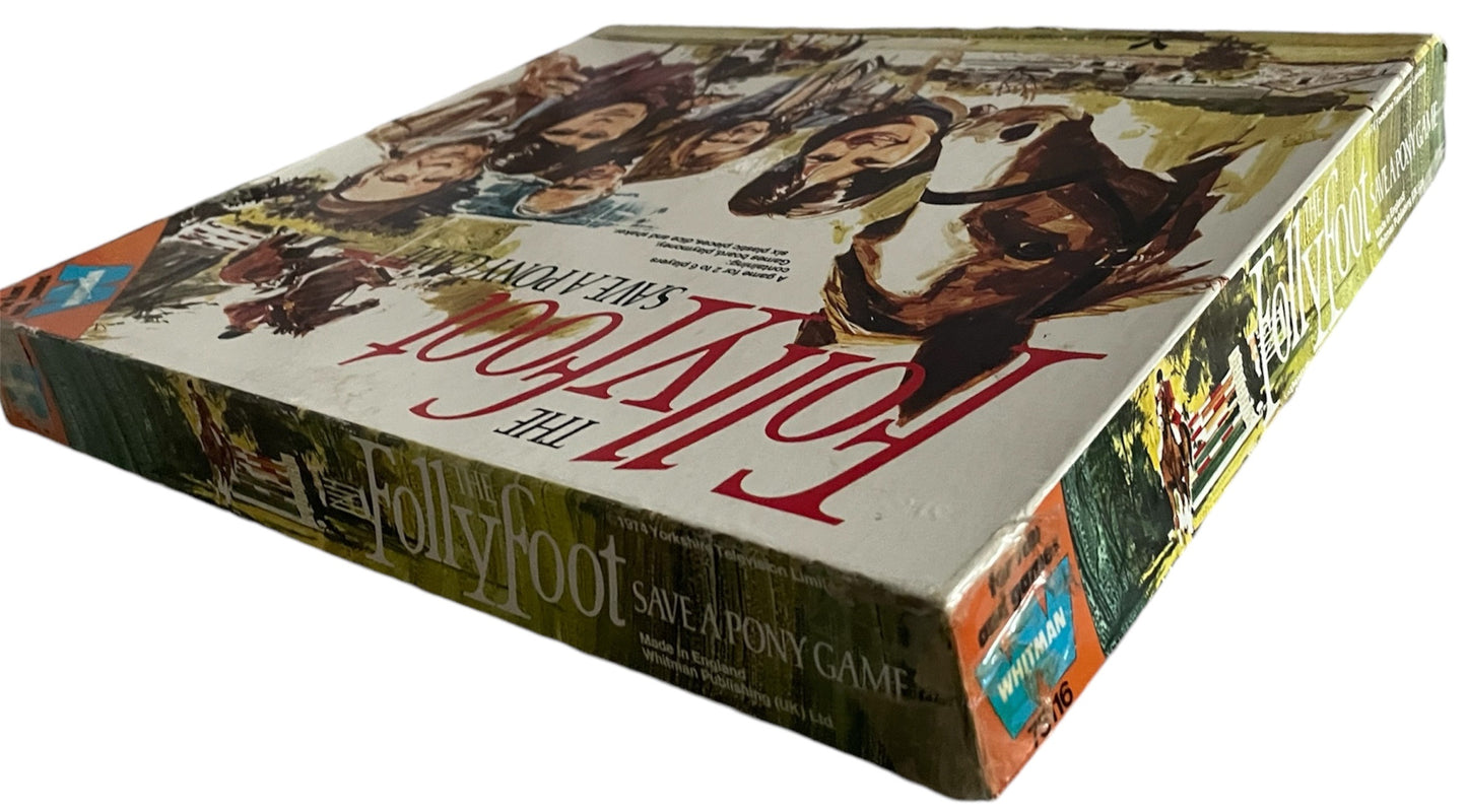 Vintage Whitman 1974 - The Follyfoot Save A Pony Board Game - Based On The Highly Popular Television Program - Very Good Condition and Complete In The Original Box