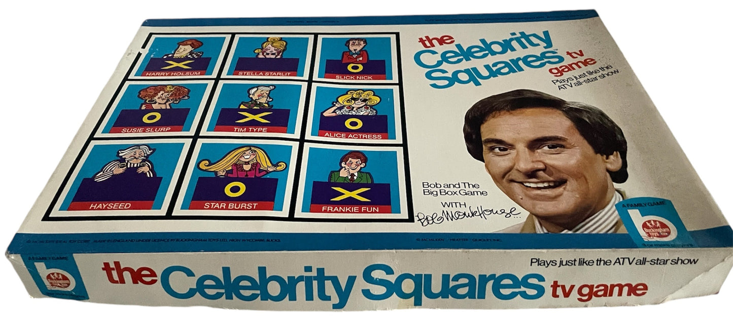 Vintage Buckingham's 1974 - The Celebrity Squares TV Game - Bob And The Big Box Game With Bob Monkhouse - Very Good Condition and Complete In The Original Box