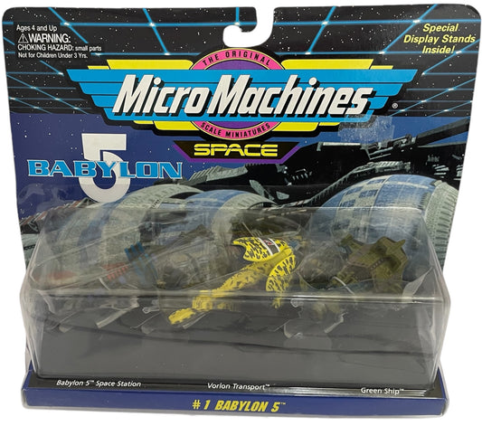 Vintage 1994 Babylon 5 Micro Machines Collection Set 1 Space Star Ships Limited Edition Collectors Set - Brand New Factory Sealed Shop Stock Room Find