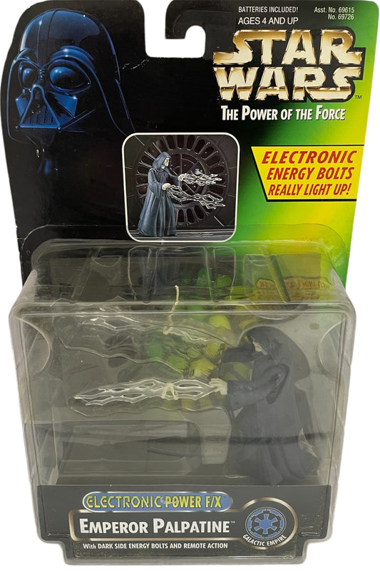 Vintage 1997 Star Wars The Power Of The Force Electronic Power F/X Emperor Palpatine Action Figure - Shop Stock Room Kind