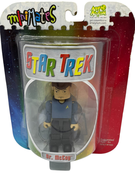 Vintage 2002 Art Asylam/Diamond Select Star Trek The Original Series Minimates Dr McCoy Block Figure - Brand New Factory Sealed Shop Stock Room Find