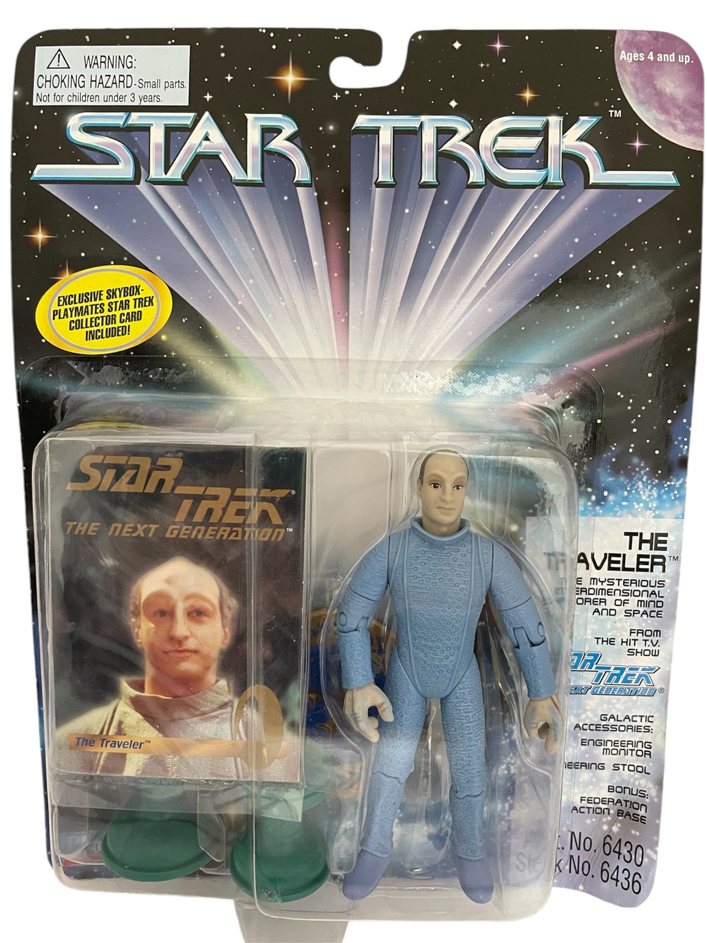 Vintage Playmates 1995 Star Trek The Next Generation The Traveler Action Figure Brand New Factory Sealed Shop Stock Room Find