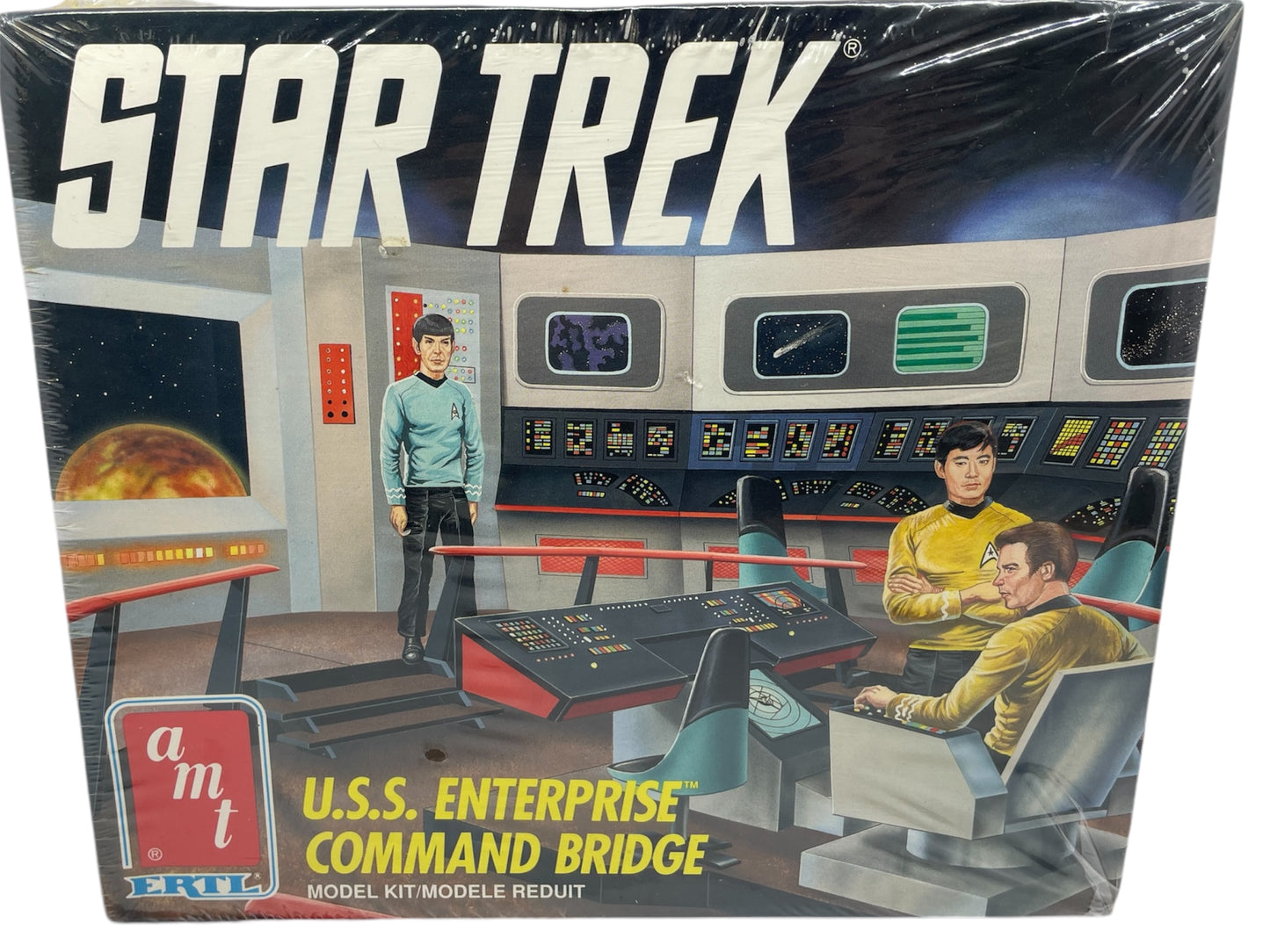 Vintage 1991 AMT/ERTL Star Trek The Original Series 25th Anniversary USS Enterprise Command Bridge Model Kit - Brand New Factory Sealed Shop Stock Room Find