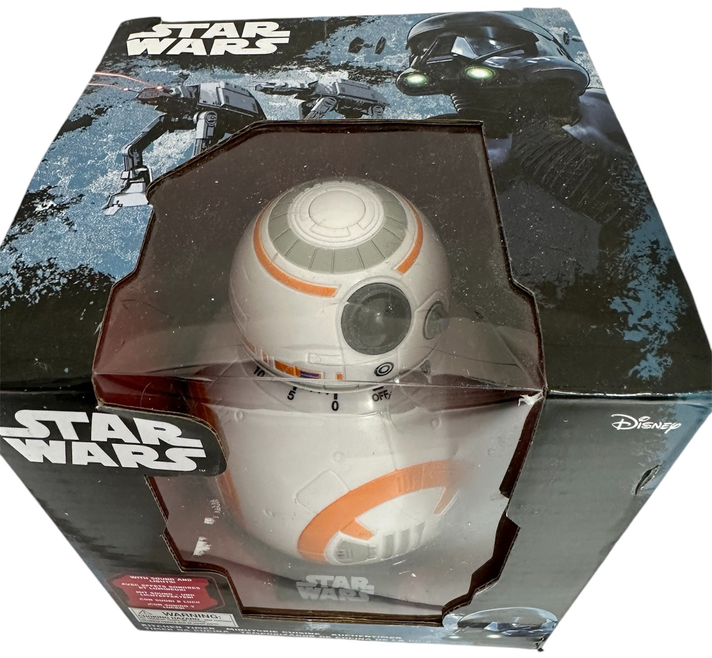 Underground Toys 2016 - Star Wars The Force Awakens - BB-8 Electronic Kitchen Timer With Lights And Sounds - Brand New Factory Sealed Shop Stock Room Find