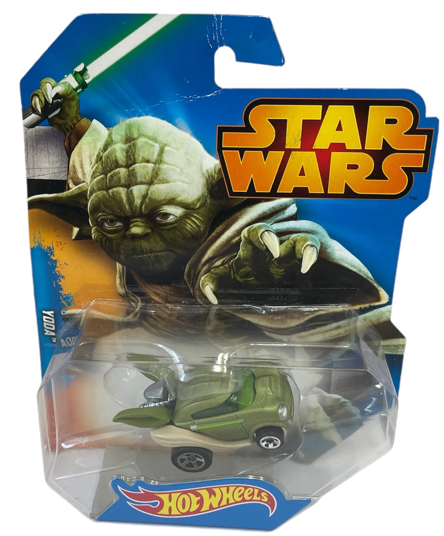 Star Wars 2014 Hot Wheels 1/64 Scale Die-Cast Yoda Mini Model Car Vehicle - New In Pack