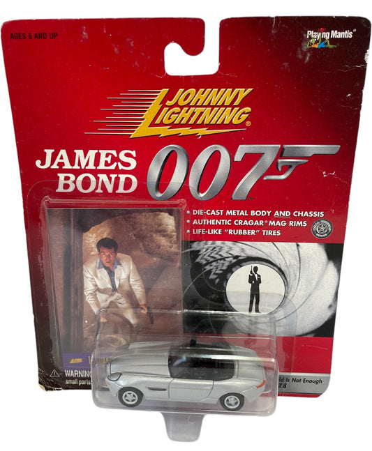 Vintage 1999 Johnny Lightning James Bond 007 - The World Is Not Enough - BMW Z8 1:65 Scale Die-Cast Replica Model Vehicle - Includes Free Collectors Card - Brand New Factory Sealed Shop Stock Room Find