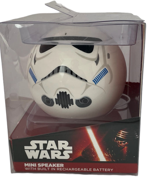 2015 Lazerbuilt Star Wars The Force Awakens - Mini Speaker StormTrooper Round Wired Speaker - Brand New Factory Sealed Shop Stock Room Find