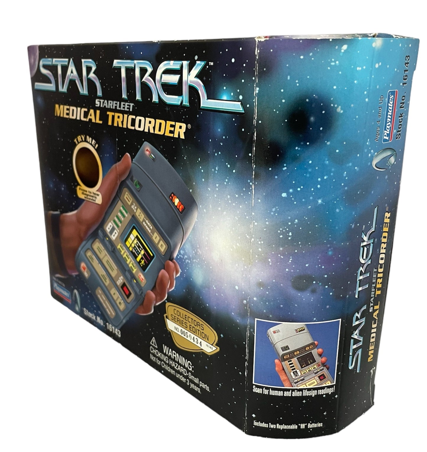 Vintage Playmates 1997 Star Trek Starfleet Electronic Medical Tricorder Collectors Series - Brand New Factory Sealed Shop Stock Room Find