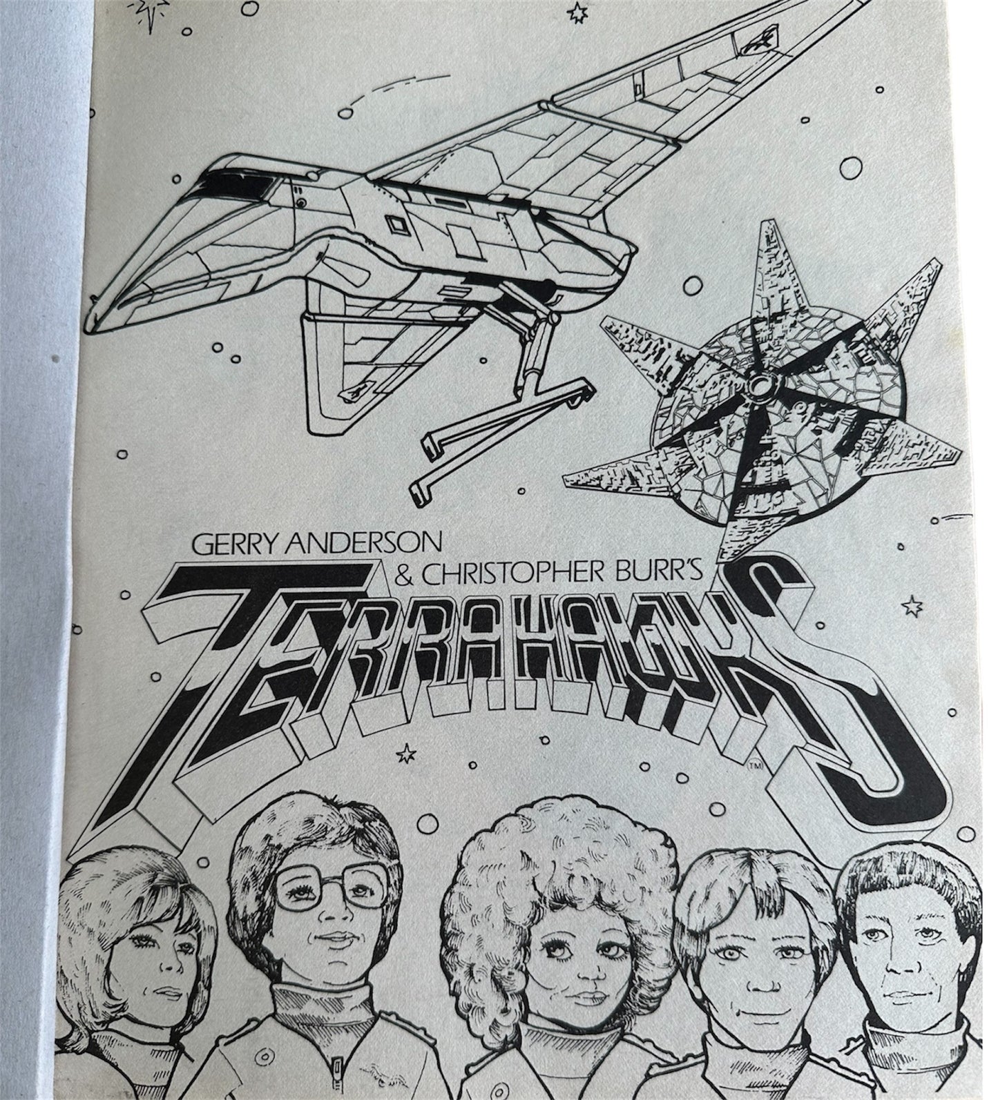 Vintage 1984 Gerry Andersons Terrahawks Bumper Colouring Book No. 2 - Fantastic Condition