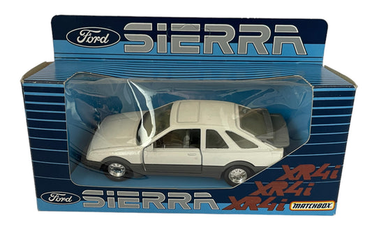 Vintage 1982 Matchbox Superkings Die-Cast No. K100 White Ford Sierra XR4i Replica Car Model Vehicle - In Original Box Shop Stock Room Find