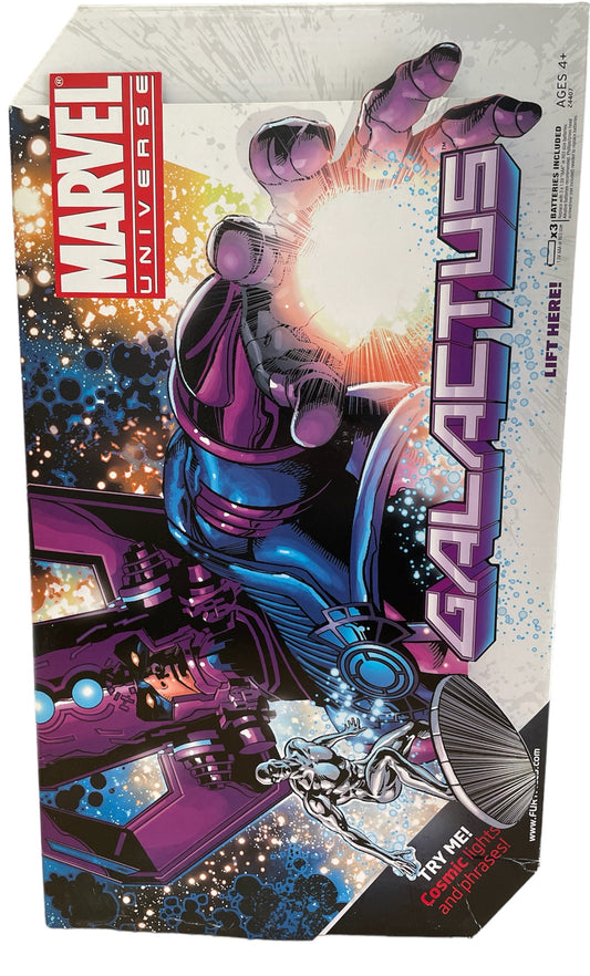 Vintage Marvels 2009 Masterworks 001 - 19 Inch Electronic Galactus Electronic Highly Detailed Poseable Action Figure With 3 3/4" Silver Surfer Figure - Brand New Factory Sealed Shop Stock Room Find