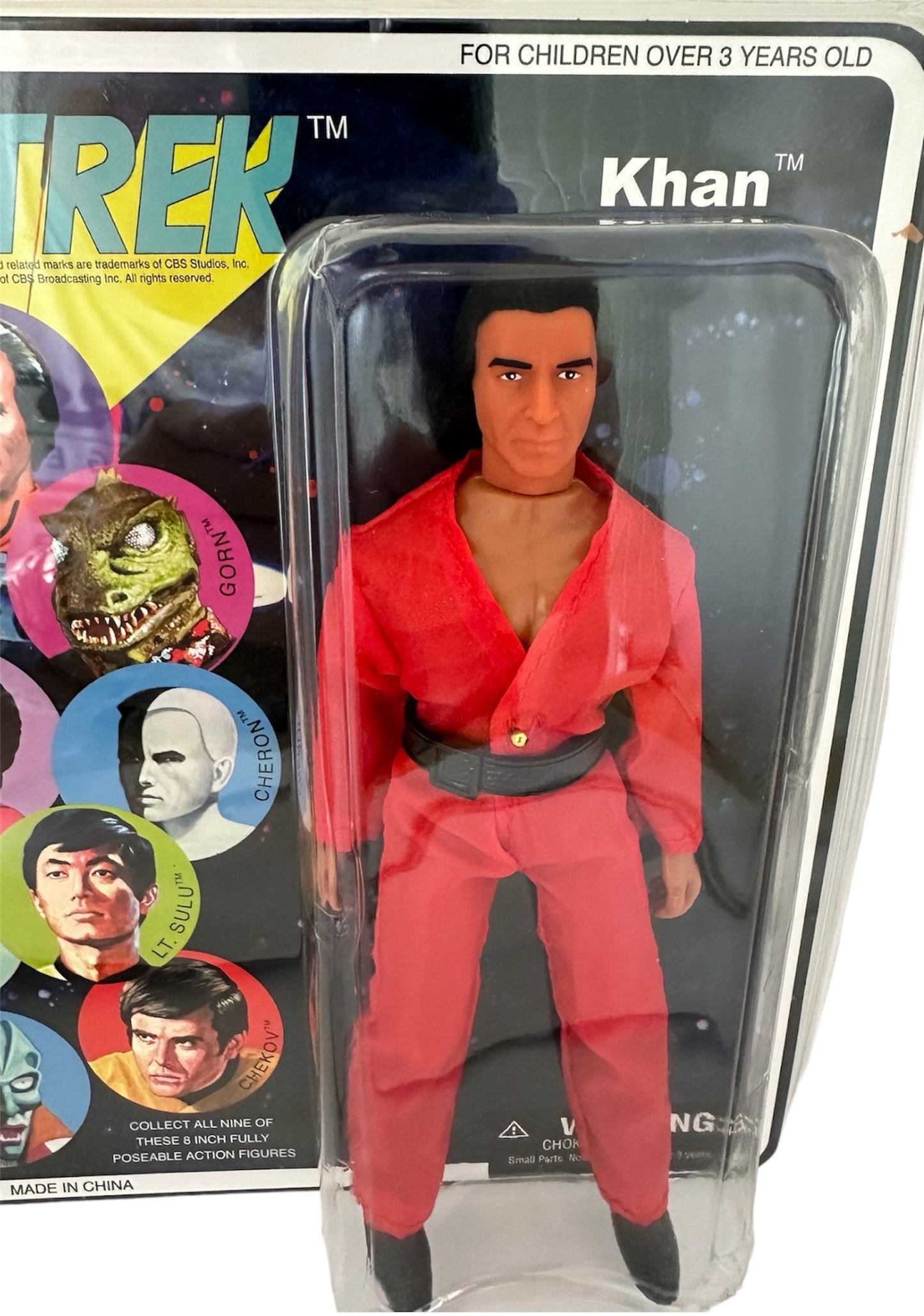 Vintage Diamonds 2008 Star Trek The Original Series Khan From Space Seed Mego Style 8 Inch Retro Cloth Action Figure - Shop Stock Room Find