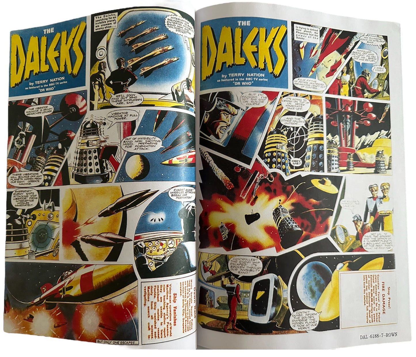 TV Century 21 Complete Dalek Comic Strips In One Exciting Book - Ultra Rare Proof Book