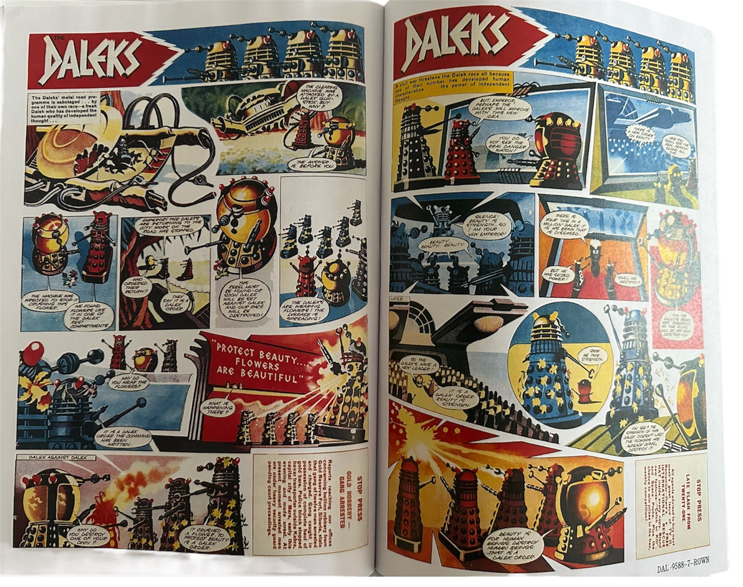 TV Century 21 Complete Dalek Comic Strips In One Exciting Book - Ultra Rare Proof Book