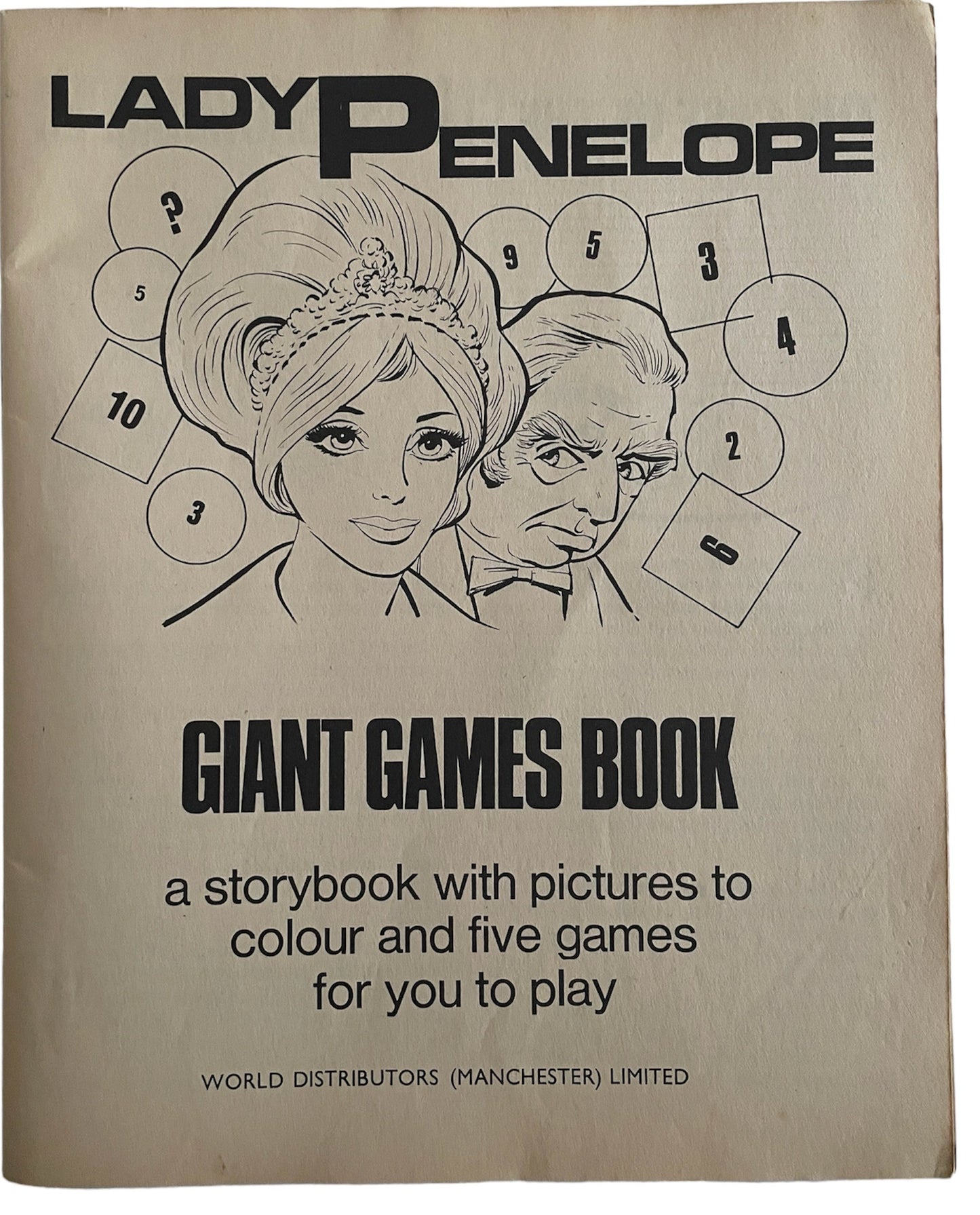 Vintage Gerry Andersons 1967 Ultra Rare Thunderbirds - Lady Penelope Giant Fun Games Book - Ultra Rare Item - Former Shop Stock