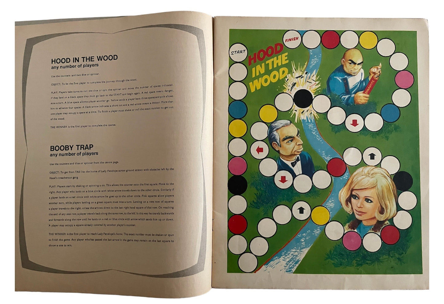 Vintage Gerry Andersons 1967 Ultra Rare Thunderbirds - Lady Penelope Giant Fun Games Book - Ultra Rare Item - Former Shop Stock